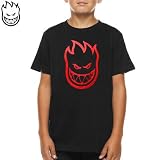 SPITFIRE キッズ TシャツBIGHEAD YOUTH TEEユースサイズブラック x レッドNO27 XLサイズ