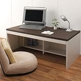 薄型シンプル パソコンデスク W1200 ロータイプ PCデスク PC-6012-BR