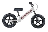 【Amazon.co.jp 限定】 キャプテンスタッグ(CAPTAIN STAG) キッズバイク ペダルなし自転車 トレーニングバイク [後ろブレーキ/スタンド/フットステップ/ハンドルパッド/ウレタンタイヤ] 標準装備 12インチ ホワイト YG-1464