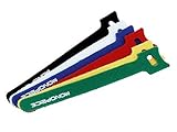 Monoprice 106463 15.24 CMフックとループ金具ケーブルタイ、60-piece /パック、6色 106463