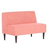 arne ソファー 2人掛け アームレス ダイニングソファー PULD 2P ダークブラウン脚 ソフトピンク