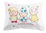 Toddler Travel Pillowcase 100% Softest Cotton Sateen Pillow Case, Covers 13x18 or 14x19, Toddler Bab