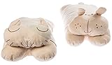Toddler Pillow with Plush Un-Dyed Organic Cotton Fluffy Pillow Case - Ideal for Kids Beds, Cribs, Tr