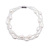 ギフトジュエリー 真珠ブレスレットホワイト