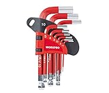 WORKPRO ショートアームボールポイント六角棒レンチセット ミリ W022014