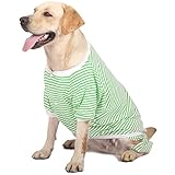 KUVEELA PET 大型犬 中型犬 犬服 犬 犬の服 ドッグウェア Tシャツ パーカー 長袖 夏 春 秋 お出掛け お散歩 汚れ予防 抜け毛予防 通気性 可愛い （ブラックボーダー 4L）