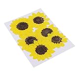 MagiDeal 6ピース 押し出し天然 本物の乾燥花 ひまわり DIY 樹脂オーナメント クラフト クリスマス クリスマスカード 装飾用 26b23f0a4927ca6e7da999f5ee00e7