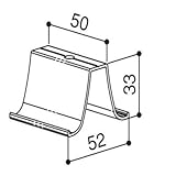 YKKAP メンテナンス部品 合掌材ブラケット (HH-3K-10920) [YK]ブラック