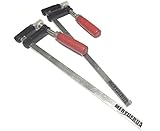 F型 クランプ 大型 強力 固定 木材工作 木工 溶接 作業 用 50mm × 300mm 2本 or 4本 セット (50×300mm 2本)