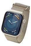 エレコム Apple Watch バンド 41mm 40mm 38mm マグネット ステンレス 編み込みタイプ ミラネーゼ 【Apple Watch SE2 9 8 7 6 5 4 3 2 1 対応】 シャンパンゴールド AW-41BDSSMMGD