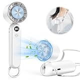 ハンディファン 冷却プレート搭載 携帯扇風機 冷感 手持ち扇風機 ハンディ扇風機 3段階風力調節 3200mAh 長時間稼働 クーラー機能 