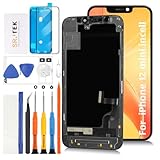 SRJTEK For iPhone 12 mini incell 液晶パネル 画面交換修理用【センサー・ケーブル付き】タッチパネルセット 5.4インチ A2399, A2176, A2398, A2400, A2399 モデルに対応 LCDディスプレイタッチスクリーン デジタイザー 修理パーツ 工具付き
