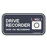 【マグネット】ドラレコステッカー ドラレコ ステッカー ドライブレコーダーステッカー ドライブレコーダー ステッカー ドラレコ 車載カメラ 後方録画中 セキュリティーステッカー 車 シール 日本製(シンプル/ネイビー)