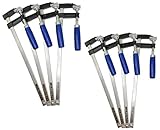 F型 クランプ 大型 強力 固定 木材工作 木工 溶接 作業 用 50mm × 300mm 8本 セット