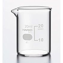 お値下げ中！HARIO ビーカー 20ml ×50個　目安目盛付　ハリオ　日本製 ビーカー 20ml | ハリオサイエンス公式通販