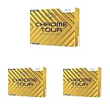 キャロウェイ(Callaway) ゴルフボール CHROME TOUR 24 1ダース(12個入り) 4ピース構造 ホワイト (× 3)