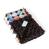 AllyZabba Choco-dot Chocolate Small Baby Blanket 16x14 by AllyZabba