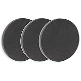 IROKCAKPT ランダムサンダー パッド 125mm 超厚15mm 耐衝撃性 曲⾯⽤アダプター 8穴,ランダムサンダー専⽤交換⽤クッションパッド マジック式(3個)