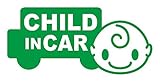 Sticker Shop Haru CHILD ＩＮ CAR ステッカー 車型 ２０cm グリーン