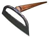 千成 立鎌草削り 本鍛造鋼付七寸刃210mm 焼木柄四尺 AD-502