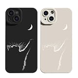 かわいい ねこ 猫 ネコ スマホケース iPhone SE3(第3世代) 用 ケース(4.7インチ) シリコーン クリアケース バンパー 薄型 超軽量 Aブラック ARPE