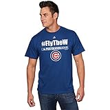 シカゴ・カブスMLBメンズFly the W Postseason Tシャツ( Small )