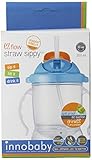 Innobaby Sippin' Smart EZ Flow Straw Sippy Cup, Blue, 10 Ounce by Innobaby