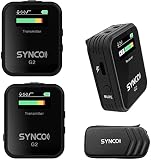 SYNCO G2 A2 持ち運び便利 送信機2台・受信機1台 ステレオ/モノラルモード デジタル、一眼レフ、スマホ、ビデオカメラ、PC、レコーダーに対応