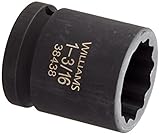 Williams 38438 3/4-Inch Drive 1-3/16-Inch Standard Impact Socket 12-Point [並行輸入品]