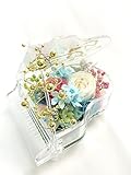 【プリザーブドフラワー／グランドピアノシリーズ】ピンクと白の薔薇が寄り添うように聴いているエンジェルの優しいメロディ【リボンラッピング付き送料無料】【お祝い 演奏会 音楽 ピアノ フラワーギフト】