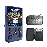 R36maxレトロハンドヘルドゲームコンソールLinux 4inchスクリーンポータブルポケットビデオプレーヤー64/128GB (64G,ブルー) [並行輸入品]