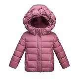 【JINDEL】 2-9歳 キッズ 女の子 可愛いコート コットン 厚い服 綿　防寒 冷え取り冬物 ダウンジャケット ダウンコート 上着 防風 高品質 子供の女の子の冬 選べ色6種 (110cm, あ