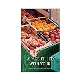 モノライク キャプチャー·ザ·ライフハンディノート, 果物屋 - Capture The Life PVC Handy Notebook, Fruit store 露出バインディング、PVCカバー、アカデミック、ジャーナル、ダイアリー、160ページ