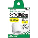 ピップ くっつく伸縮包帯 腕・ひじ用 Mサイズ 約38mm×5.0m(伸縮時) 1個入り