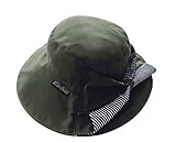 ウィズガーデン　プレミアムシリーズ　ガーデニング用帽子　モスグリーン