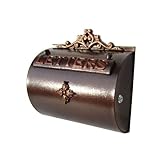 ポスト 郵便受け レトロ 半円右開口タイプ（Ｒ） ブロンズ【幅33×奥行13.4×高32.5cm】 spostbronze