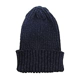 [ハイランド2000] コットン リネン ニットキャップ (Navy)