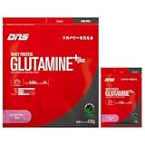 DNS プロテイン ホエイプロテイン グルタミンプラス (G+) ストロベリー風味 630g+小袋(33g)付き グルタミン配合 水で飲める ホエイたんぱく質 筋トレ いちご
