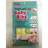 4 Pack- Disposable Baby Bibs - Ideal for Home & Travel, 6 Ct x 4= Total 24ct (Parent Select) by Pare