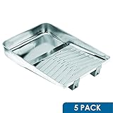 Rok Hardware 5 Pack of 11" Big 1 Quart Metal Rust Resistant Paint Roller Tray [並行輸入品]