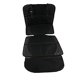 Gaudium チャイルドシート 専用 保護 マット カー 車 保護 滑り止め 収納 ポケット 愛車 へこみ キズ 防止