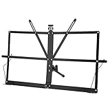 卓上 楽譜台 譜面台 楽譜 スタンド 折り畳み式 書見台 読書台 軽量 持ち運びやすい 多用途 ブラック