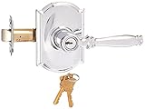 Schlage f51 a Birmingham 625 CAM Camelot Deco Roseエントリドアロック明るいクロム