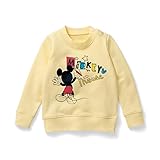 【Disney】ディズニー　裏毛トレーナー　ミッキーマウス　ミッキーマウス（ペイント）　80