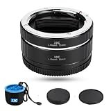 JJC 接写リング デジタル接写リングセット エクステンションチューブ Panasonic Sigma Leica L マウント用 11mm+16mmセット Panasonic S9 S5II S5IIX BS1H S5 S1H S1 S1R Sigma fp L fp Leica SL2-S SL2など対応 ボディキャップとリアレンズキャップ 付属