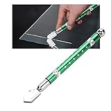 Yosoo ガラスカッター ホイールガラスカッター ガラス切削 ガラス切断 切削工具 3〜15mmガラス切削用 滑り止めハンドル付き ポータブル ハンドヘルド ホイールタイプ (グリーン)