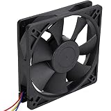 冷却ファン、小型4.7X4.7X1Inch 12V 0.8A冷却ケースファン、コンピュータサーバー用