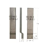 エスカッション（段差金具）　SS-49-2　段付金具（穴あり）118mm　鋼板　板厚：3　入数：1・20　M4タップ穴