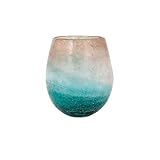 IMAX 89351 Luna Blue Frosted Short Vase [並行輸入品]