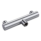 KES ALL BRASS Shower Head Double Outlet Manifold for Dual Sprayer Showering System, Polished Chrome 